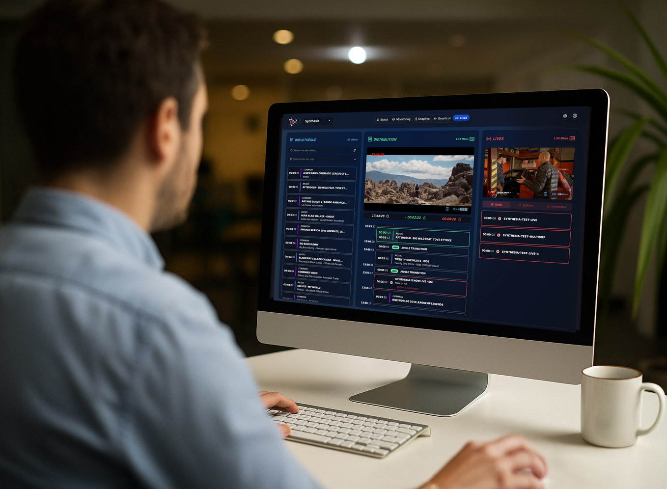 Plateforme de diffusion Vizion'R
